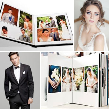 album impreso de fotografia de boda